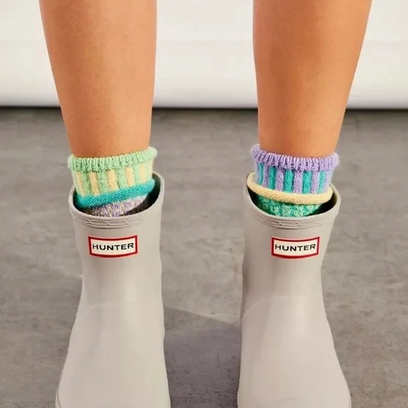 Free People Hunter Play Short Nebula Wellies Boot Matte Zinc Gray - Picture 2 of 8